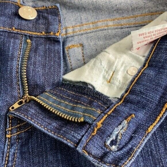 Uka Jeans Womens Straight Leg Jeans Size 3 Dark Rinse Denim - Picture 3 of 10